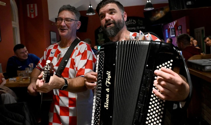 Navijači Hrvatske u Pragu