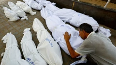 Palestinci oplakuju poginule, Gaza, 11. kolovoza