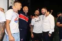 Navijači Hajduka u Splitu dočekali pobjednike Kupa, Foto: Miroslav Lelas/PIXSELL