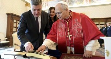 Zoran Milanović and Pope Leo XIV