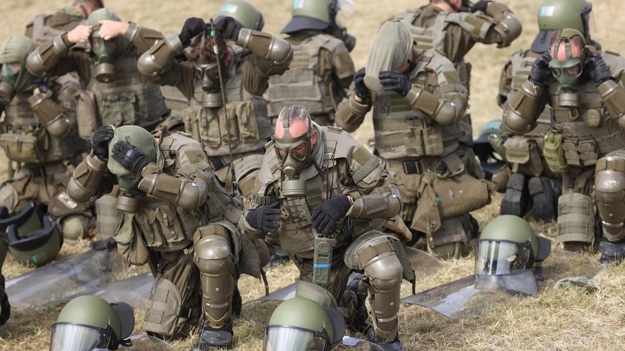EUFOR vježba razbijanje prosvjeda , Foto: Armin Durgut/Pixsell