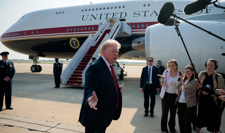 Trump prvi put letio zrakoplovom Air Force One koji mu je darovao Katar