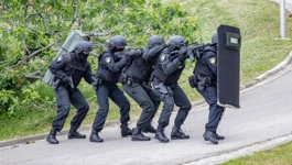 Pokazna vjezba specijalne policije