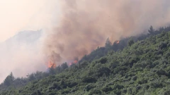 Požar na Kozjaku iznad Kaštel Sućurca