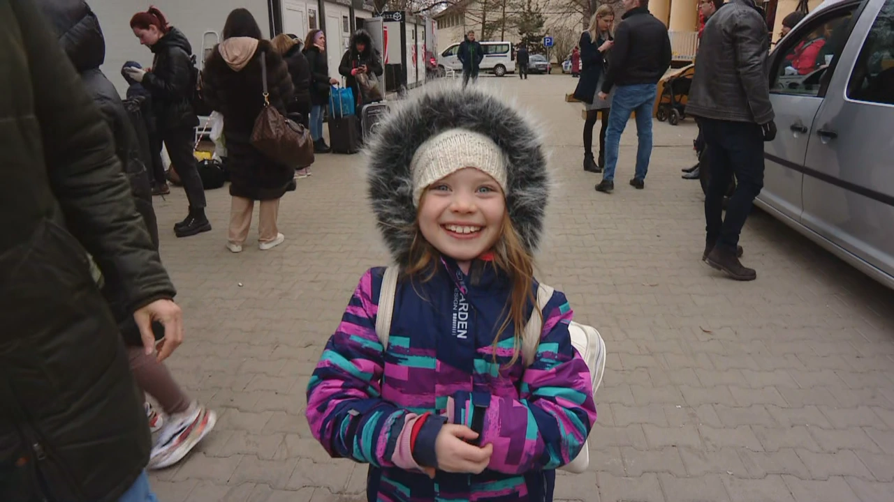 Ukrajinska djevojčica na mađarsko-ukrajinskoj granici, Foto: HRT/HTV