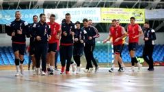 Trening hrvatske rukometne reprezentacije uoči utakmice protiv Srbije