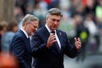 Češki premijer Petr Fiala dočekao je hrvatskog premijera Andreja Plenkovića, Foto: David W Cerny/REUTERS