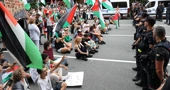 Policija i propalestinski prosvjednici na cilju 11. etape Vuelte