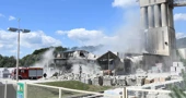 Požar u tvornici Baumit