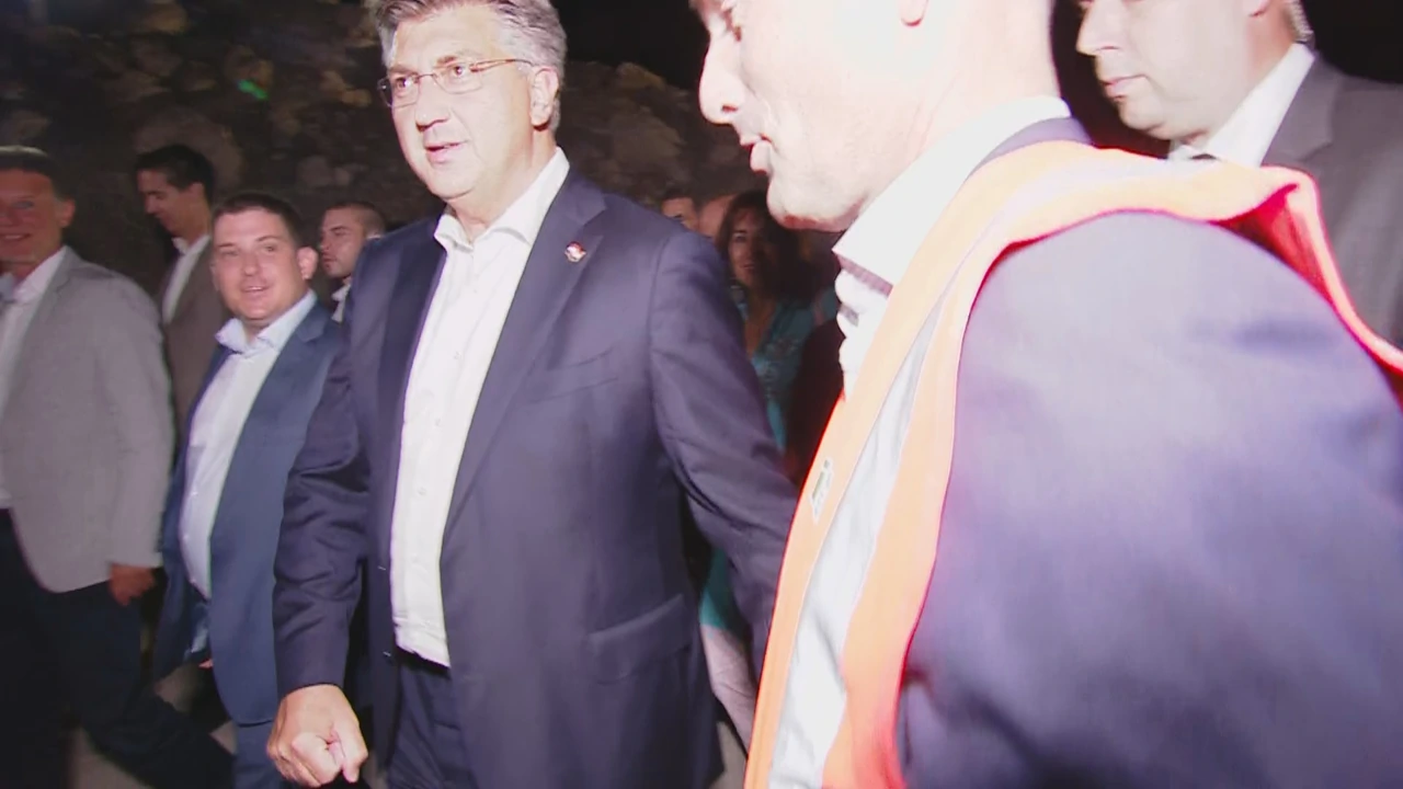 Plenković na spajanju Pelješkog mosta
