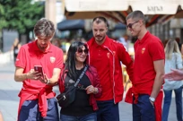 Reprezentativci Crne Gore u šetnji Zagrebom, Foto: Sanjin Strukic/PIXSELL