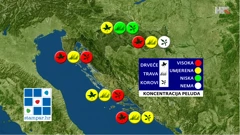 peludna prognoza NZJZ-a, Foto: HRT/HRT