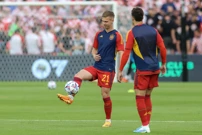 Dani Olmo na zagrijavanju, Foto: Luka Stanzl/PIXSELL