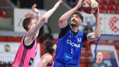 Cibona - Mega. Bogoljub Marković i Domagoj Vuković
