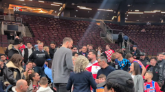 Hrvatski navijači uz Ivicu Zupca na utakmici u Torontu 