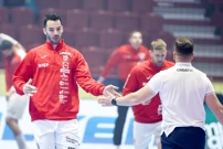 Zagrijavanje uoči Island - Hrvatska, Foto: Sanjin Strukic/PIXSELL