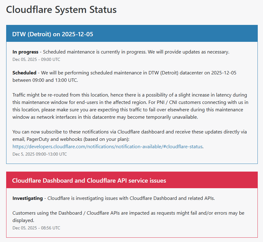 Priopćenje Cloudflarea