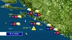 Vremenska prognoza, Foto: HTV/HRT