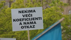 Prosvjed vatrogasaca, Foto: HTV/HRT