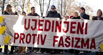  Zagreb: Prosvjedni marš "Ujedinjeni protiv fašizma" 