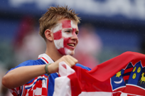 Hrvatski navijač unutar stadiona prije utakmice, Foto: Bill Streicher/REUTERS