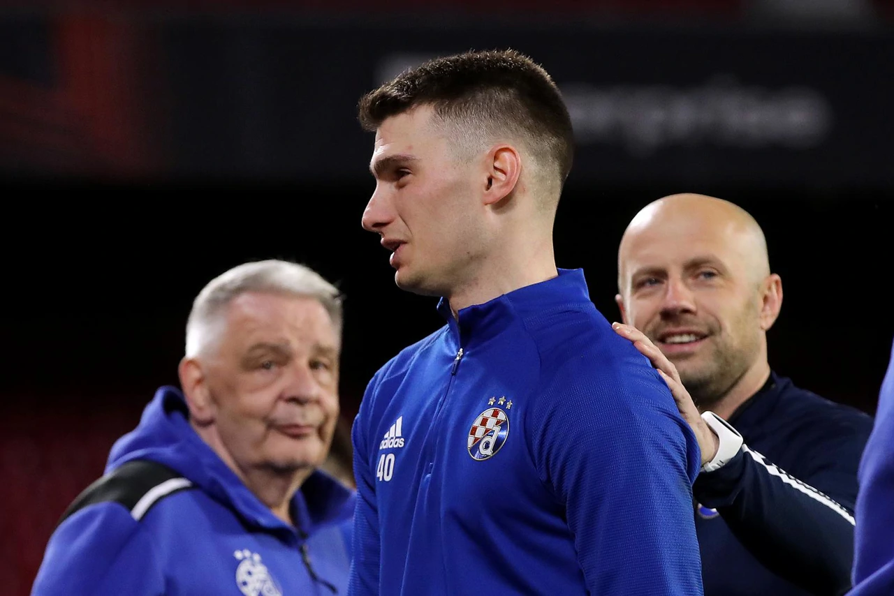 Trening nogometaša Dinama. Dominik Livaković, Foto: Goran Stanzl/PIXSELL