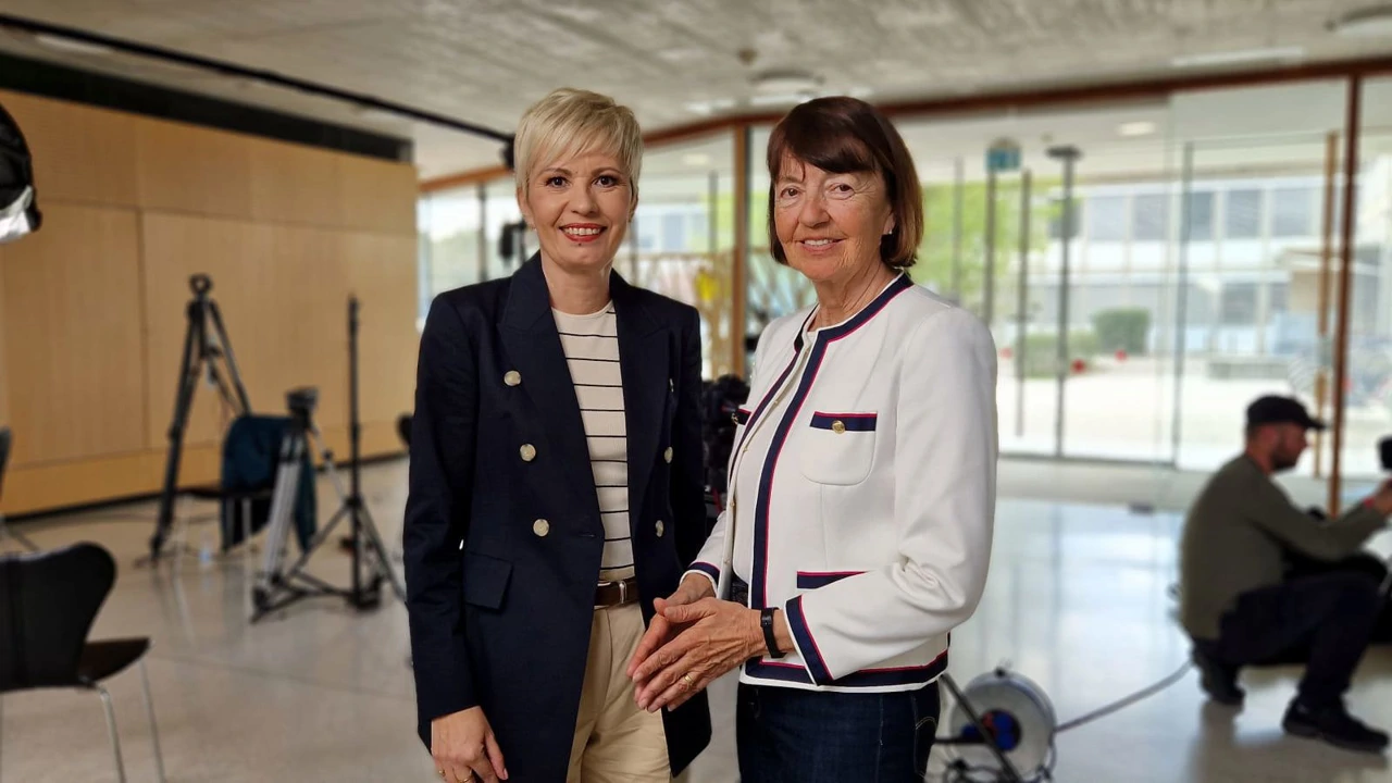 Morana Kasapović i Lučka Kajfež Bogataj, Foto: Siniša Hajduk/HRT