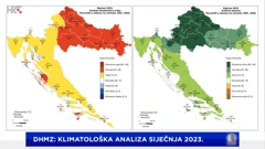 klimatološka ocjena siječnja 2023.