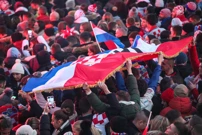 Navijači na Trgu bana Jelačića, Foto: Sanjin Strukic /Pixsell