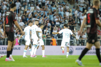 Momčad Rijeke nakon vodećeg pogotka, Foto: Goran Kovacic/Pixsell