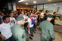 Navijači Hajduka u Splitu dočekali pobjednike Kupa, Foto: Miroslav Lelas/PIXSELL