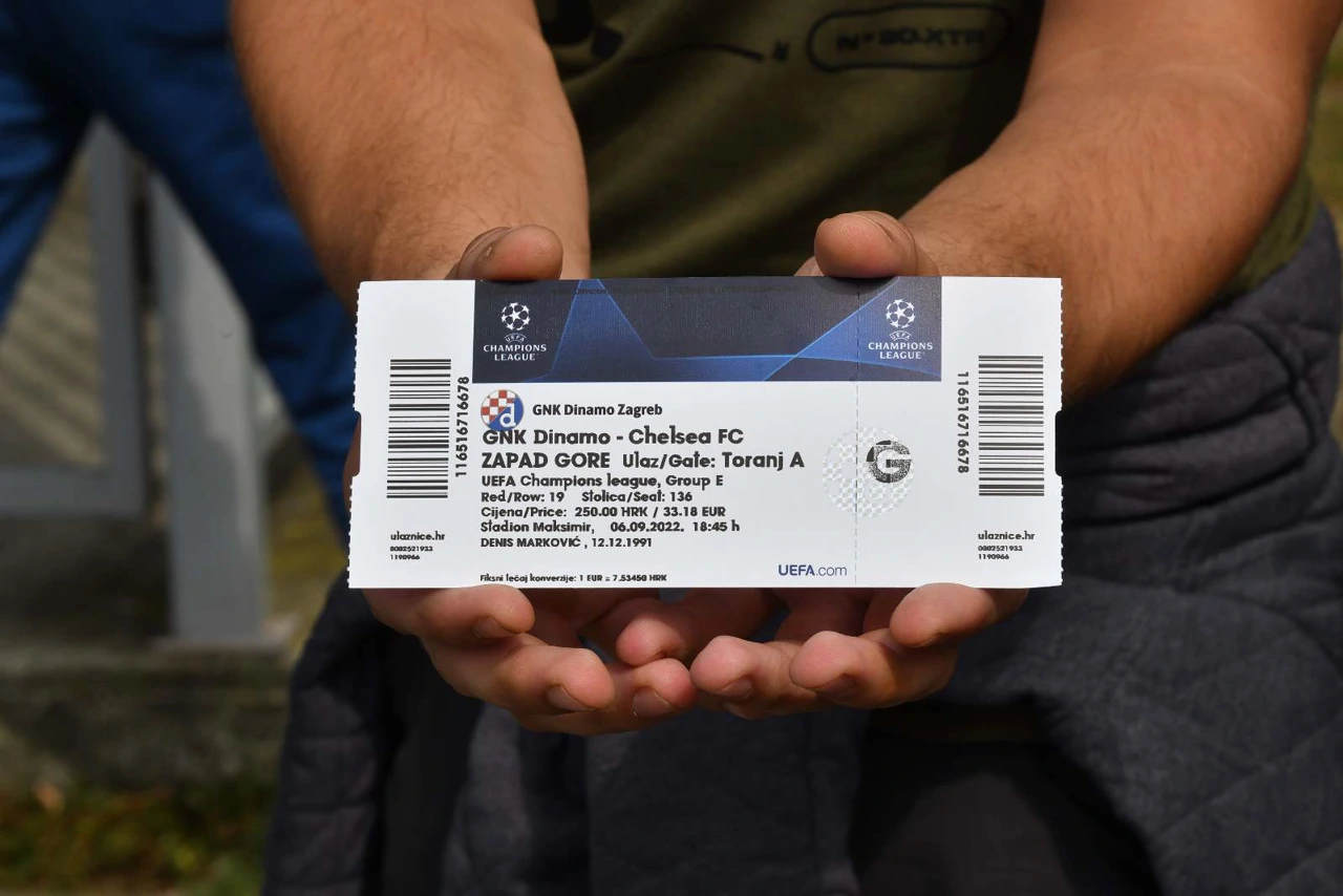 Ulaznica za utakmicu Dinamo - Chelsea