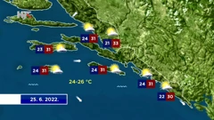 Vremenska prognoza, Foto: HTV/HRT