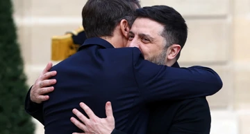 Macron i Zelenski