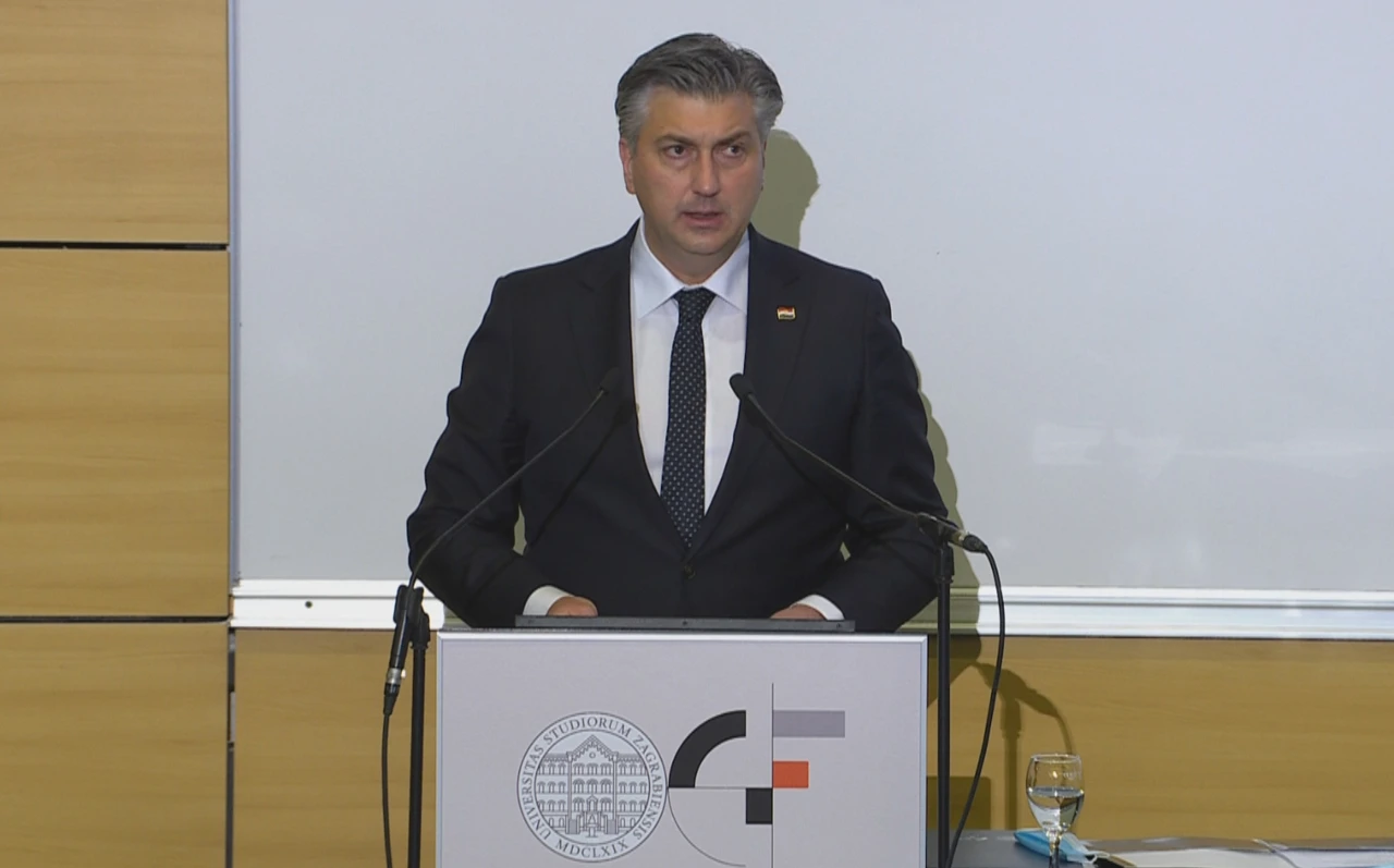 Premijer Andrej Plenković , Foto: HTV/HRT