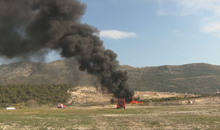 Simulacija požara i talačke krize u dubrovačkoj zračnoj luci