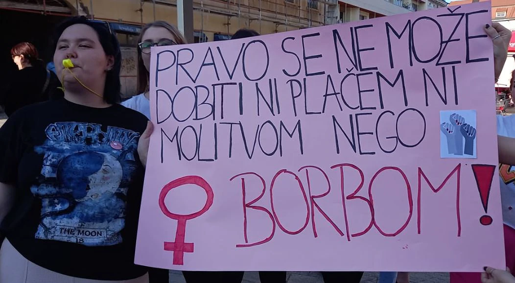 Prosvjed u Sisku , Foto: Igor Ahmetović /HTV