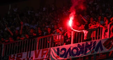 Navijači Hrvatske na utakmici protiv Crne Gore