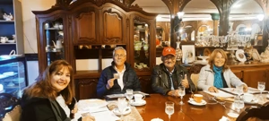 María Slava Ugrinović, su esposo, José y Kathy Mihotek / María Slava Ugrinović, njezin suprug José i Kathy Mihotek, Foto:  Comunidad Croata de La Paz / Hrvatska zajednica u La Pazu//