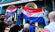 Hrvatski navijači u Pragu, Foto: Boris Kovačev/CROPIX
