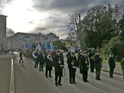 Mimohod zastava ratnih postrojbi iz Maslenice, Foto: Vladimir Šetka/Radio Zadar