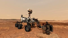 Ilustracija Perseverancea kako uzima uzorke tla na Mars, Foto: NASA/JPL-Caltech/REUTERS