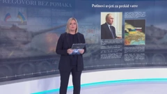 Vladimir Putin u lipnju 2024. zahtijeva da Ukrajina povuče svoje snage iz četiri anektirane pokrajine, Foto: HTV/HRT