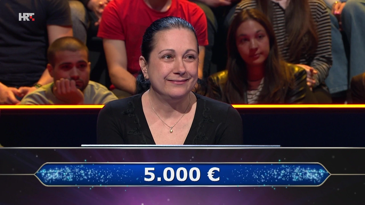 Ivana Pašalić, Foto: Tko želi biti milijunaš?/HRT