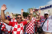 Hrvatski navijači u Dohi, Foto: Goran Stanzl/PIXSELL
