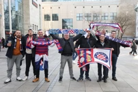 Navijači Hajduka u Dortmundu, Foto: Goran Stanzl/PIXSELL