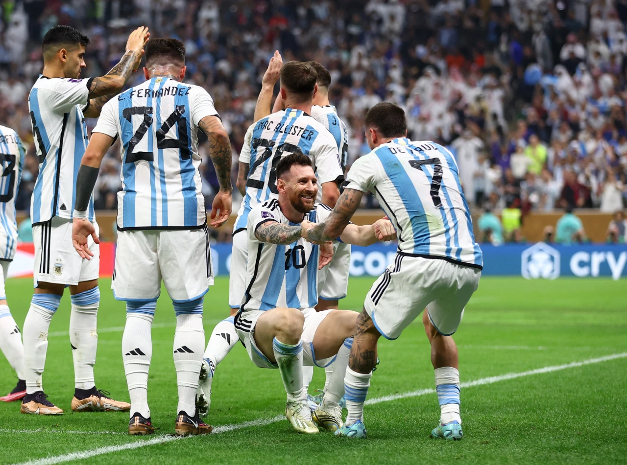 Slavlje igrača Argentine