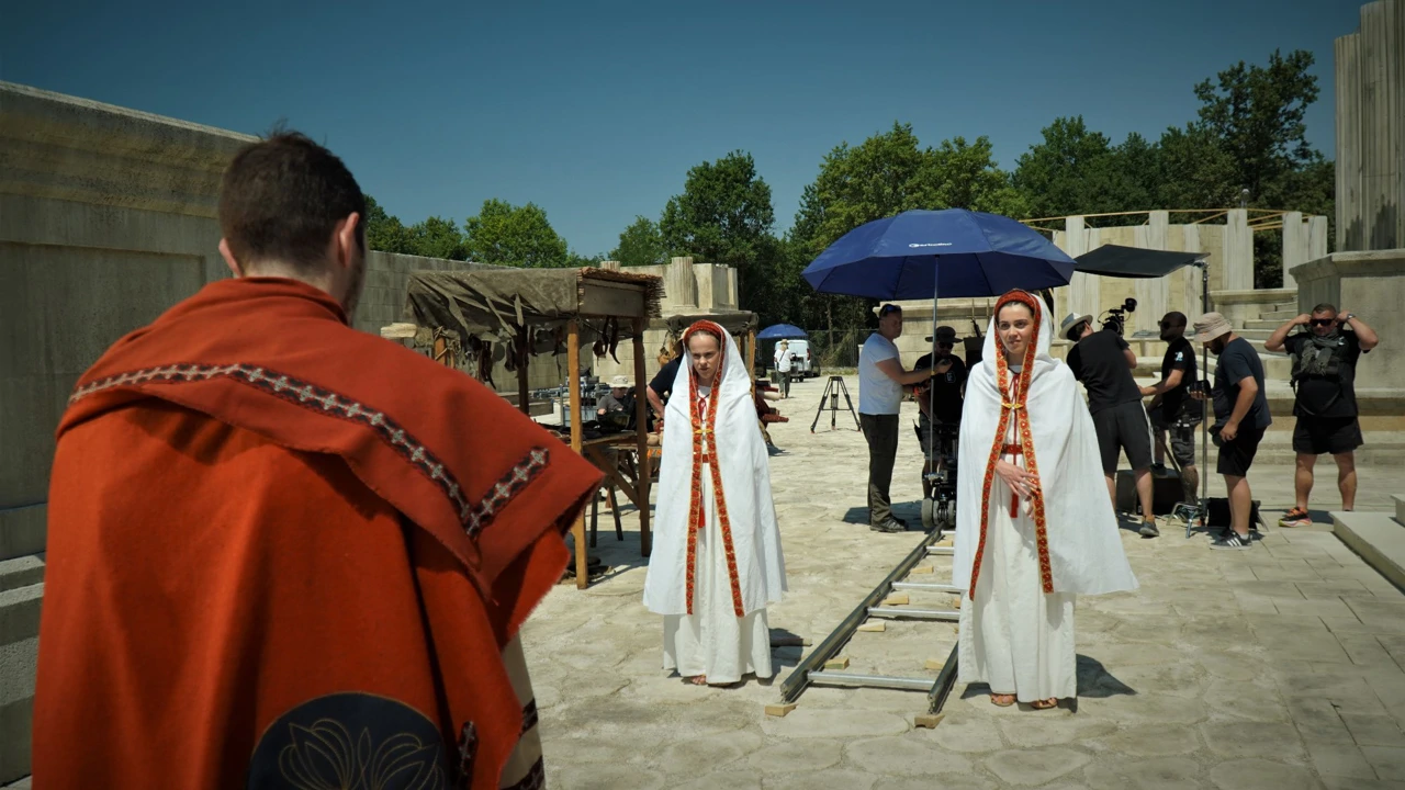 Sa snimanja igranog filma "Dioklecijan" , Foto: Matko Švarc/HRT