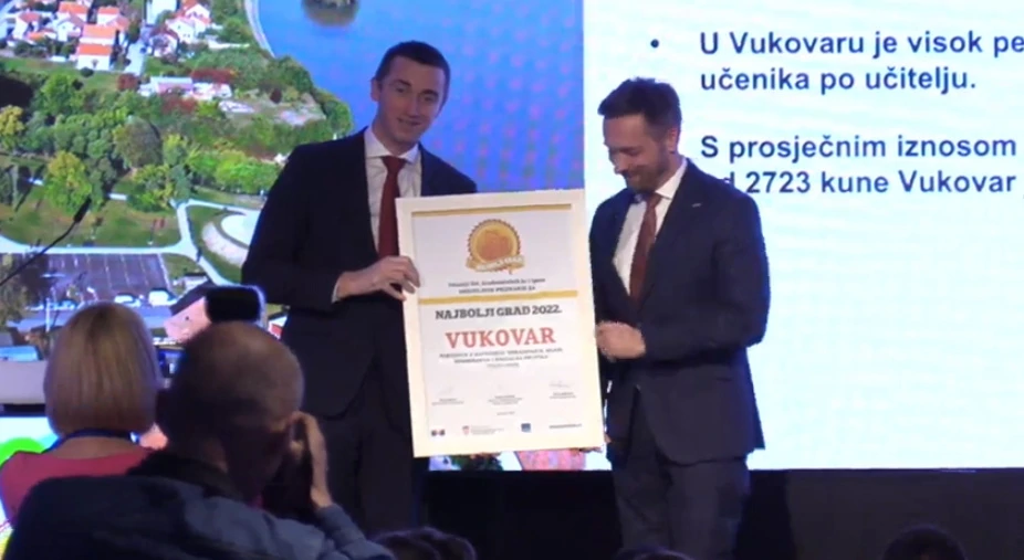 Vukovar proglašen najboljim gradom u kategoriji obrazovanja, mladih, demografije i socijalne politike