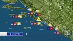 Vremenska prognoza, Foto: HTV/HRT